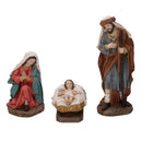 Natività resina set 11pz verde e rosso cm xh20