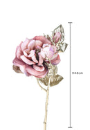 Set 6 Rosa inglese con Glitter H48 cm 