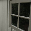 Casetta Box da Giardino Porta Utensili 204x275 cm in Polietilene Grigia