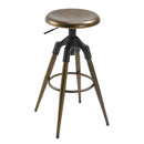 Sgabello da Bar Alto in Metallo  Bronzo