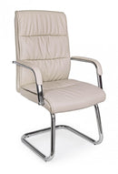 Set 2 Sedie Poltrone Attesa 58x60,5x101,5h cm da Ufficio Sydney Tortora 