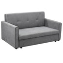 Divano Letto 2 Posti 152x101x81 cm in Tessuto Grigio