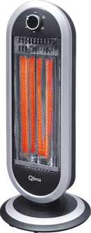 Stufa Alogena 900W 3 Elementi Qlima EIH 2009 Oscillante Nero