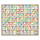 Tappeto Extramorbido per Bambini 200x150 cm Arrotolabile Doppia Grafica Multicolore