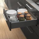 Kit Cassetto Vertex di H 178 mm con Pannelli Inclusi Larghezza 900 Grigio Antracite V Emuca