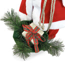 Pupazzo Babbo Natale H80 cm con Suoni e Movimento Rosso