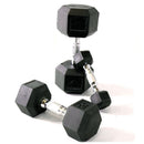 Manubrio Esagonale Gommato per Palestra 37,5 Kg Toorx