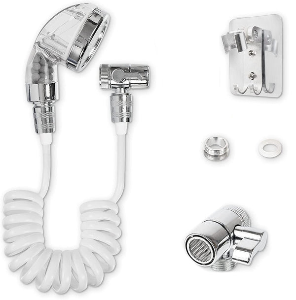 acquista Doccetta per rubinetto lavandino portatile con tubo telescopico 1m e supporto