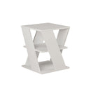Tavolino da salotto 45x45x55 cm Cyclo bianco