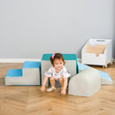 Set 4 Blocchi Costruzioni Morbide Modulabili per Bambini Multicolore  