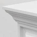 Camino a Bioetanolo da Pavimento 117x37x100 cm Carter Bianco