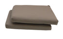 Set 2 Cuscini per Sedia da Giardino 40x40x5 cm in Dralon Allegro Taupe