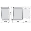 Pattumiera Differenziata per Mobili Cucina 16L Estrazione Manuale Emuca Grigia