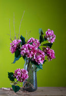 Set 2 Ortensia Artificiale Altezza 71 cm Rosa