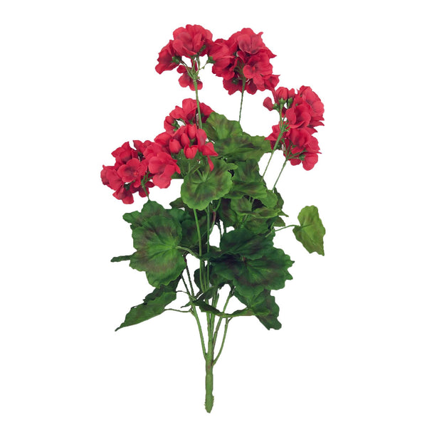 Set 2 Cespuglio di Geranio Artificiale Altezza 54 cm Rosso online