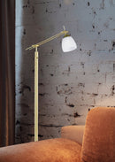 Piantana da Interno  E27 in Metallo Ottone Satinato