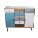 Mobiletto Laval 100x35x90 h cm in Legno Multicolor