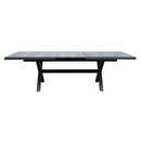 Tavolo Allungabile Djerba 200/260x100x75 h cm in Alluminio Antracite
