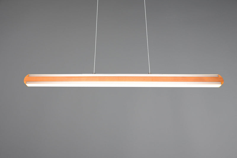 Lampada a Sospensione da Interno a LED SMD in Legno Naturale Naturale