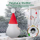 Gonfiabile Babbo Natale XXL 100x130x250 cm con 4 LED da Esterno in Poliestere 190T      