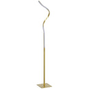 Lampada da Terra LED a Spirale con 3 Luminosità e Interruttore a Pedale Oro    