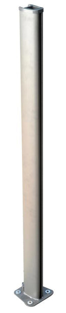 Tenda Laterale Frangivista da Giardino 3x1,40m in Alluminio e Tessuto Grigio