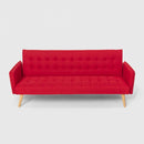Divano Letto Clic Clac 172x86x80 cm in Tessuto Rosso