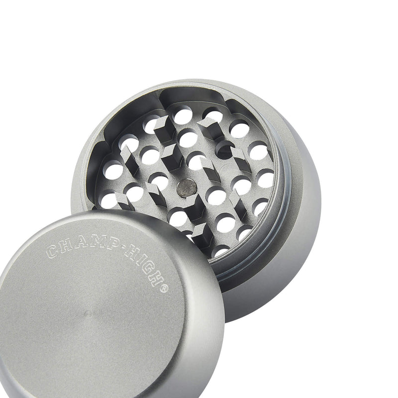 Grinder Ø40 mm 4 Livelli per Spezie Erbe e Tabacco Argento