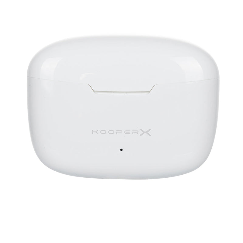 Cuffie Auricolari Wireless con Custodia per Ricarica Kooper  Bianco