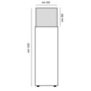 Camino a Bioetanolo da Pavimento 120x35 cm Karlsen Otranto Nero