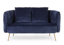 Divano 2 Posti 144x77x79,5h cm Tenbury Blu
