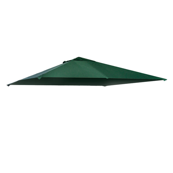 sconto Tetto di Ricambio per Gazebo da Giardino 3x3m in Poliestere Verde