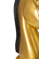Cavallo da Scacchi 18,5x50x18,5 cm in Poliresina Oro/Nero