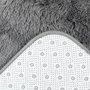 Tappeto Moderno 200x120 cm in Poliestere Grigio