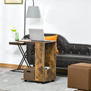 Tavolino da Salotto 60x40x70 cm in Legno Truciolare Marrone