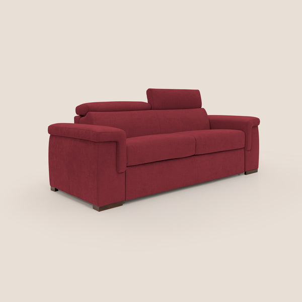 online Divano Letto 3 Posti 200x100x95 cm in Tessuto Rosso