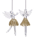 Set 6 Angeli 10 cm Clear/Oro