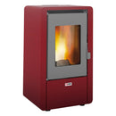 Stufa a Pellet Ad Aria 5,8 Kw 145 M3 King King 6 Bordeaux