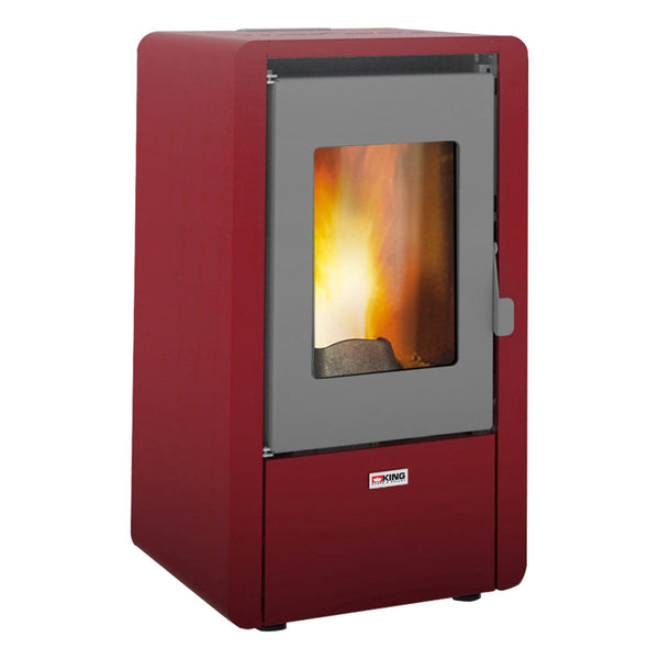 Stufa a Pellet Ad Aria 5,8 Kw 145 M3 King King 6 Bordeaux online