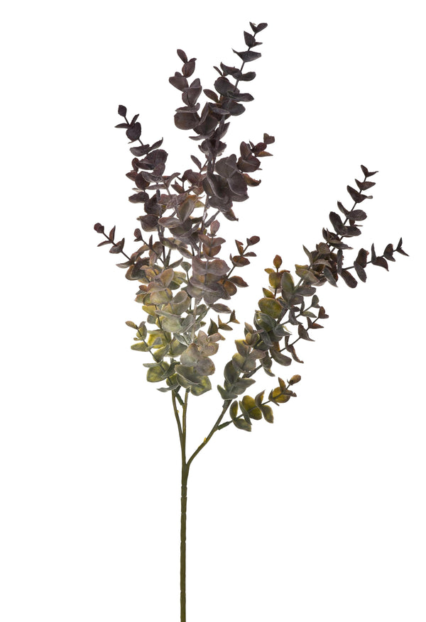 acquista Set 6 Rami di Eucalipto Artificiale Composto da 3 Diramazioni Altezza 67 cm Verde