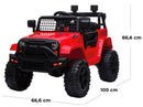 Macchina Elettrica per Bambini 12V Fuoristrada Kidfun Kansas Rossa
