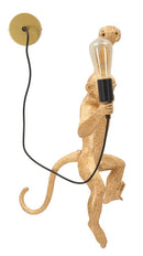 Lampada da Muro Monkey Oro 32x32x64 cm in Resina Oro      