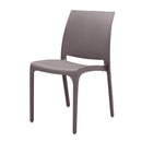 Sedia da Giardino Volga 46x54x80 h cm in Polipropilene Taupe