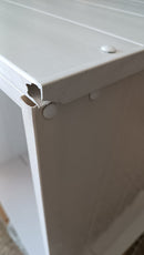 Coprilavatrice da Esterno in PVC 77x71x93,5 cm 2 Ante Forlani Laundry XXL Bianco Seconda Scelta