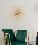 Pannello Flower Stick 58,5x7,5x55 cm in Ferro Oro