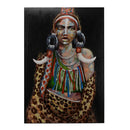 Quadro dipinto africa cm 80x120x3,5
