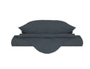 Copripiumino con Sacco e Federe Linea Water Washed Grigio Scuro