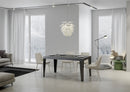  Tavolo Allungabile 200-304x90x77 cm Flame Cemento Telaio Antracite