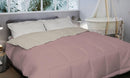 Piumino 1 Piazza e Mezzo in Microfibra 300gr Double Face Rosa/Beige