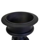 Portavaso resina nero opaco cm 58x58xh67